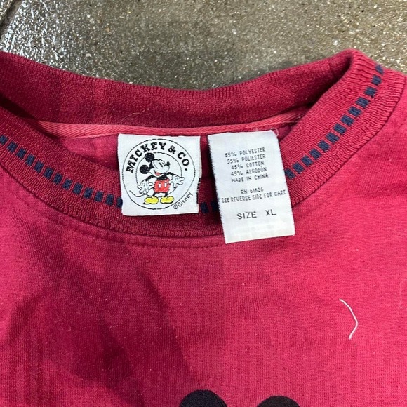 Vintage 90s Disney World Mickey Mouse Embroidered Size Large Sweatshirt Crewneck - Picture 4 of 4